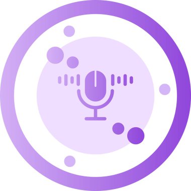 microphone web icon simple illustration