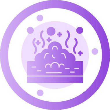 Bir pasta simgesinin vektör illüstrasyonu