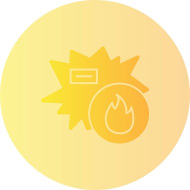 vektör ateş simgesi illüstrasyonu