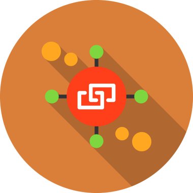 Bir ağaç simgesinin vektör illüstrasyonu