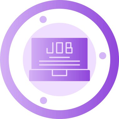 İş. Web simgesi basit illüstrasyon