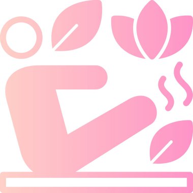 Spa simgesinin vektör web illüstrasyonu