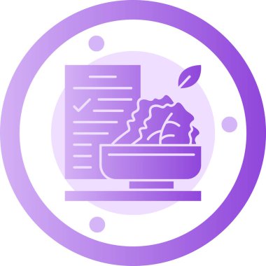 Gıda simgesinin vektör illüstrasyonu