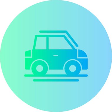 - Araba. Web simgesi basit illüstrasyon