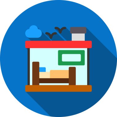 mobilya düz vektör simgesi