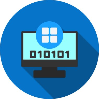 bilgisayar web simgesi basit illüstrasyon