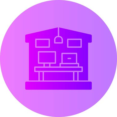 Modern yapı simgesinin vektör illüstrasyonu