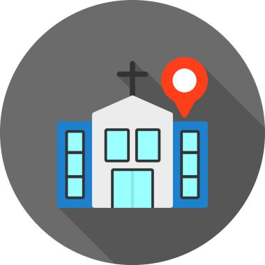 kilise simgesi vektör illüstrasyonu