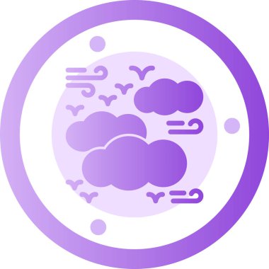 Bulut. Web simgesi basit tasarım