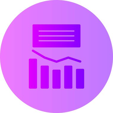 İş grafiği simgesinin vektör illüstrasyonu