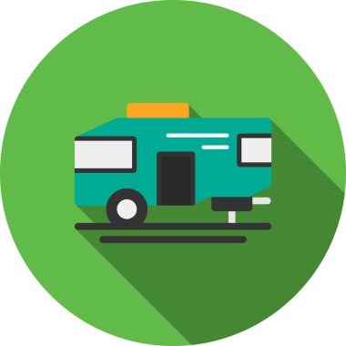 Bir kamyon simgesinin vektör çizimi