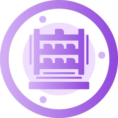 factory icon, vector illustration simple design