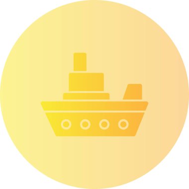 Modern b 'nin vektör çizimi gemi simgesinden yoksun