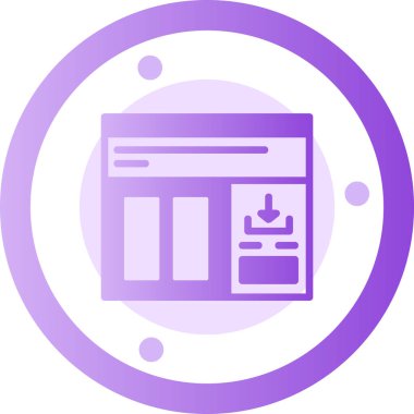 Modern b 'nin vektör illüstrasyonu eksik simgesi