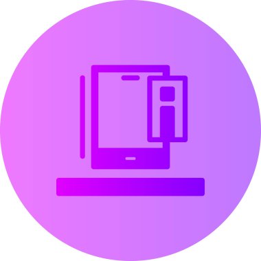 Bilgisayar. Web simgesi basit illüstrasyon