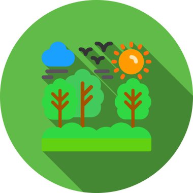 ekoloji ikonu vektör illüstrasyonu