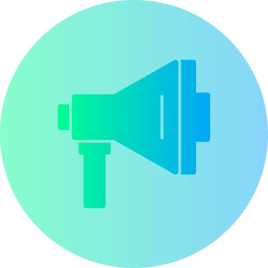 Konuşmacı. Web simgesi basit illüstrasyon