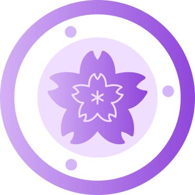 çiçek simgesi vektör illüstrasyonu