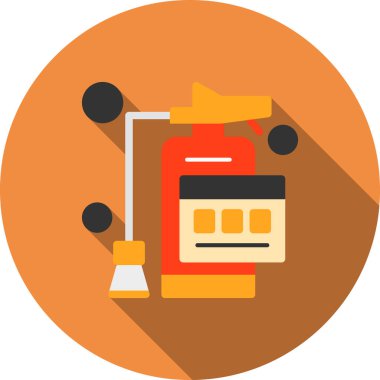 torba kahve ikonu düz stil