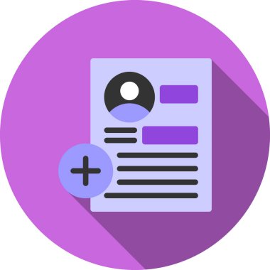 Belge. Web simgesi basit illüstrasyon