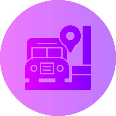 Harita simgesi, vektör illüstrasyonu