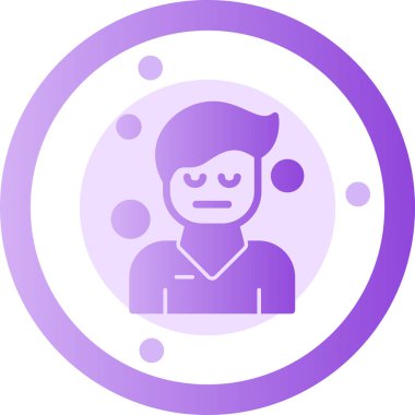 insan avatar vektör simgesi