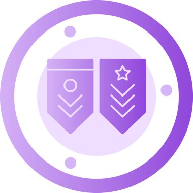 Rozet simge vektör çizim