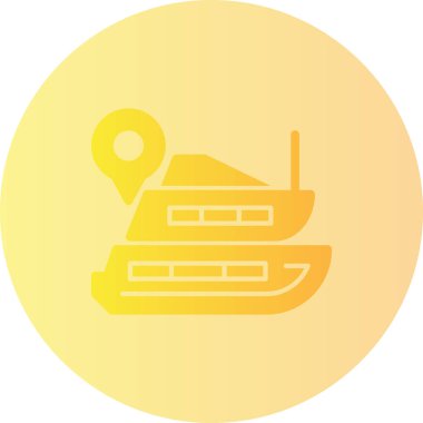 Harita. Web simgesi basit illüstrasyon