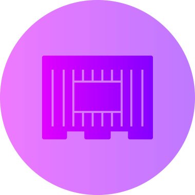 Bina. Web simgesi basit illüstrasyon