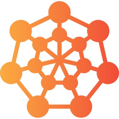 vektör ağ simgesi çizimi