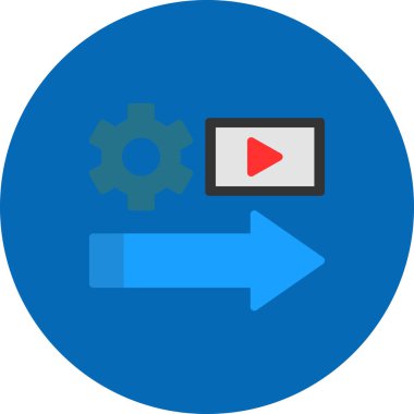 video simgesi, vektör illüstrasyonu