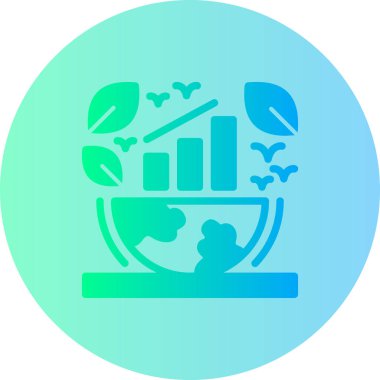 Bir ağaç simgesinin vektör illüstrasyonu