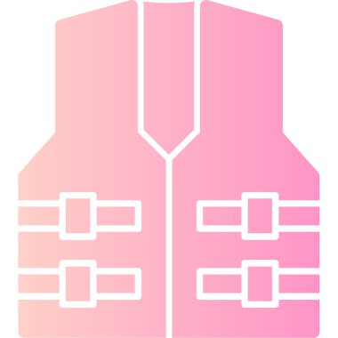 Ceket. Web simgesi basit illüstrasyon