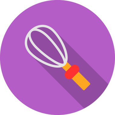 Barbekü düz vektör simgesi