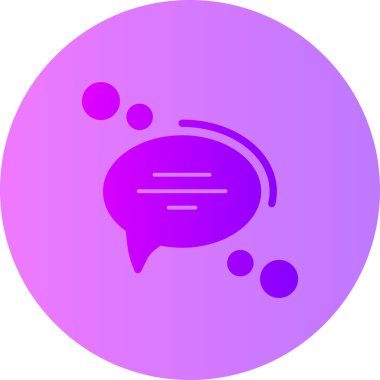 Mesajlı bir sohbetin vektör simgesi