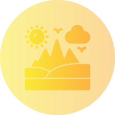 Dağların basit vektör çizimi