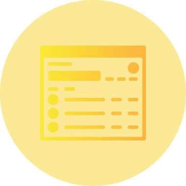 Belge. Web simgesi basit illüstrasyon