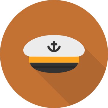 Bir tekne simgesinin vektör illüstrasyonu