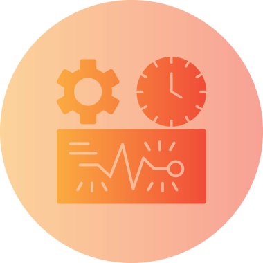 zaman saat vektör simgesi modern basit tasarım