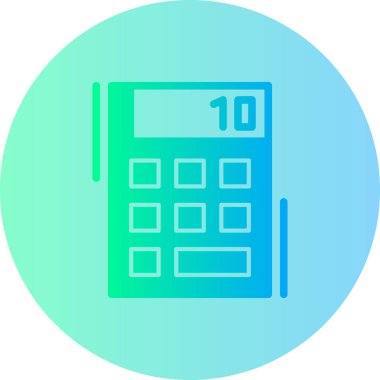 Hesap makinesi. Web simgesi basit illüstrasyon