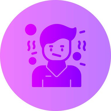 Sigara vektörü illüstrasyonlu bir adam