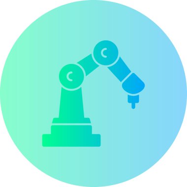 robot. Web simgesi basit illüstrasyon