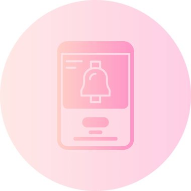 Cep telefonu. Web simgesi basit illüstrasyon