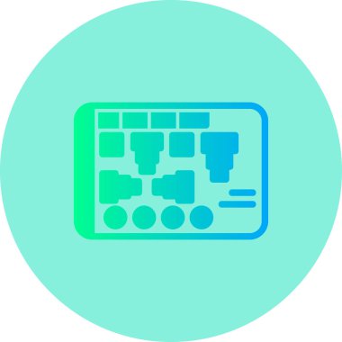 veri analizi vektör illüstrasyon tasarımlı dizüstü bilgisayar