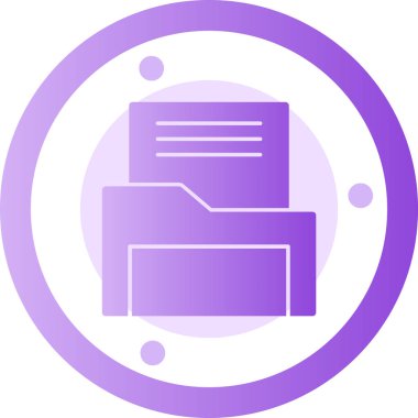 arşiv simgesi vektör illüstrasyonu