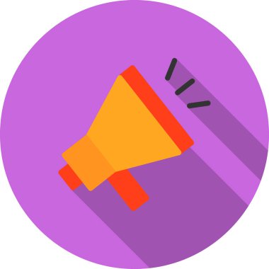 Megafon ikonu vektör illüstrasyonu