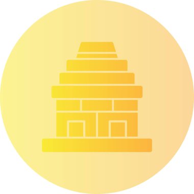 Bir piramit simgesinin vektör çizimi