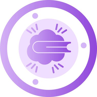 Bir bulut simgesinin vektör illüstrasyonu