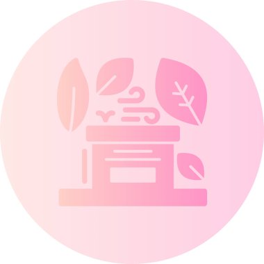 Bir bitki simgesinin vektör illüstrasyonu