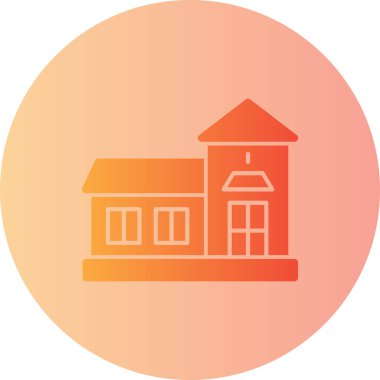 Modern yapı simgesinin vektör illüstrasyonu